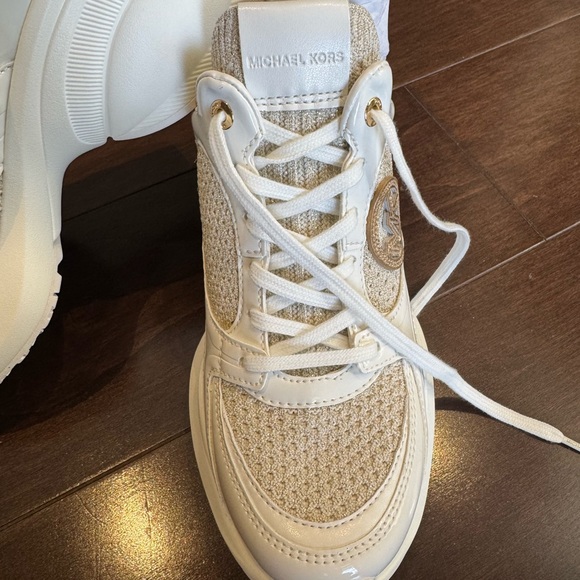 Michael Kors Beige and Cream Women's Sneakers - Picture 6 of 9